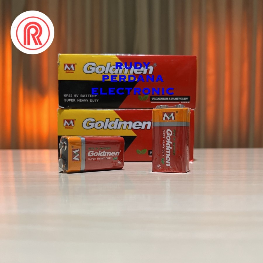 BATTERY BATERAI 9V 9 VOLT KOTAK GOLDMEN 6F22 HW