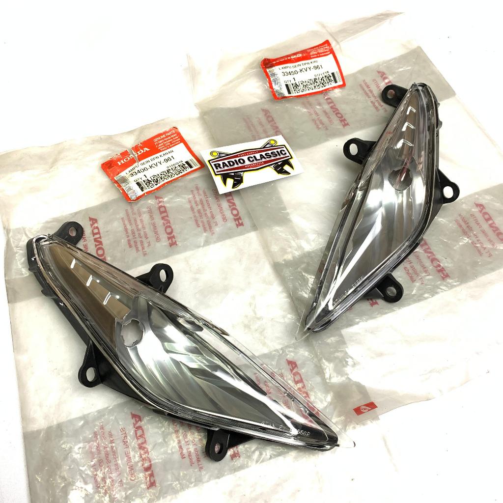 Lampu Sein Assy Rihting Depan Kiri Kanan Honda Beat Karbu Ori Ahm 33450KVY961 33400KVY961