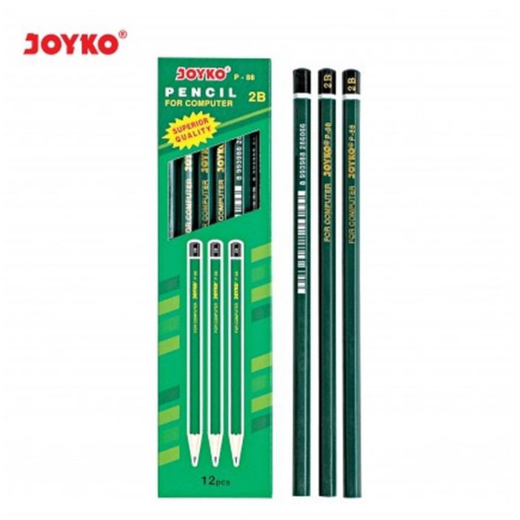 

Terbatas Pensil 2B Joyko P - 88 / (1pak/12pcs)