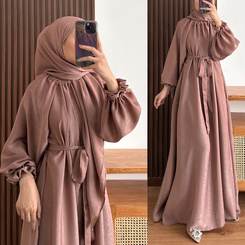 SANDRINA DRESS SET FREE HIJAB/DRESS SHIMMER