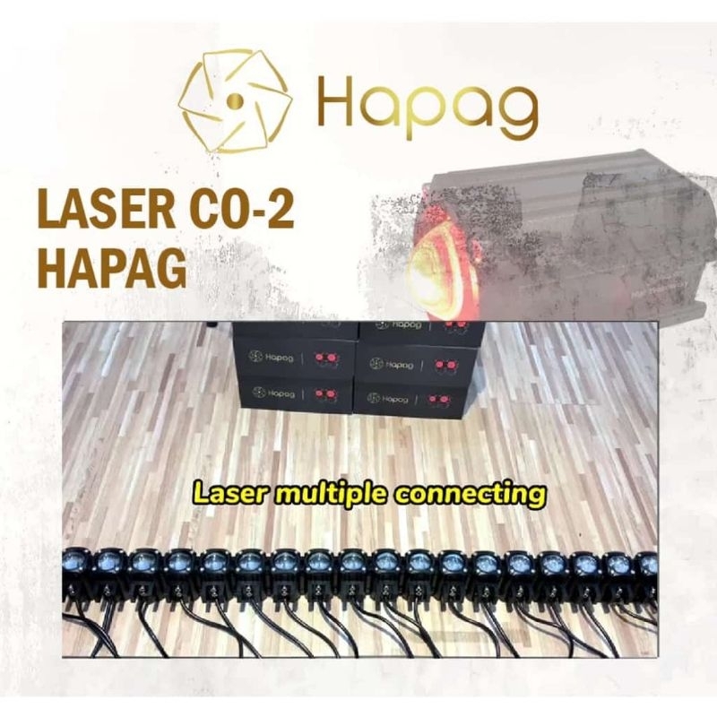 HAPAG CO 2 LASER LIGHT MULTIPLE CONECTING 30 WAT