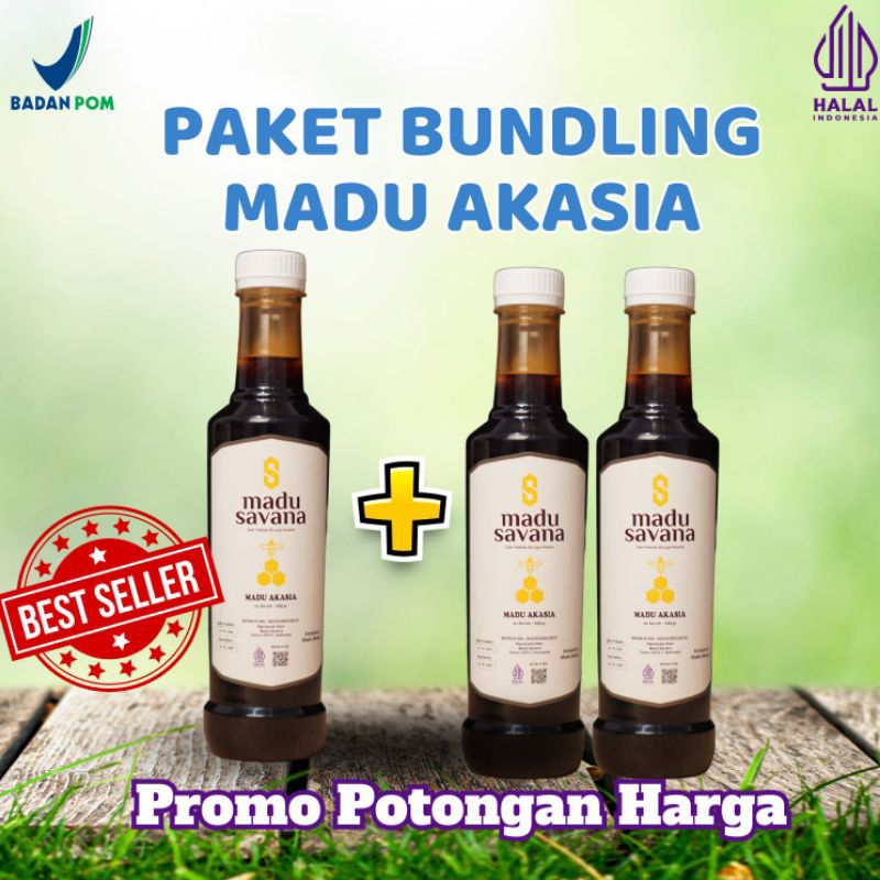 

Madu Akasia Murni Paket Promo 3 Botol
