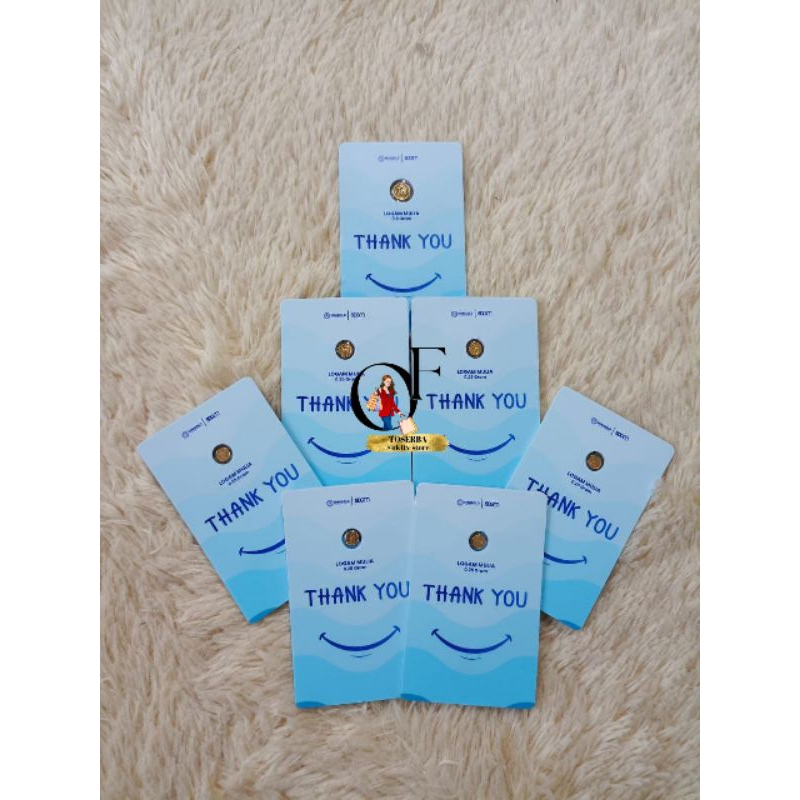 LOGAM MULIA - Mini Gold Thank you series/ Congratulations series/ Dino series/Welcome baby series/ L