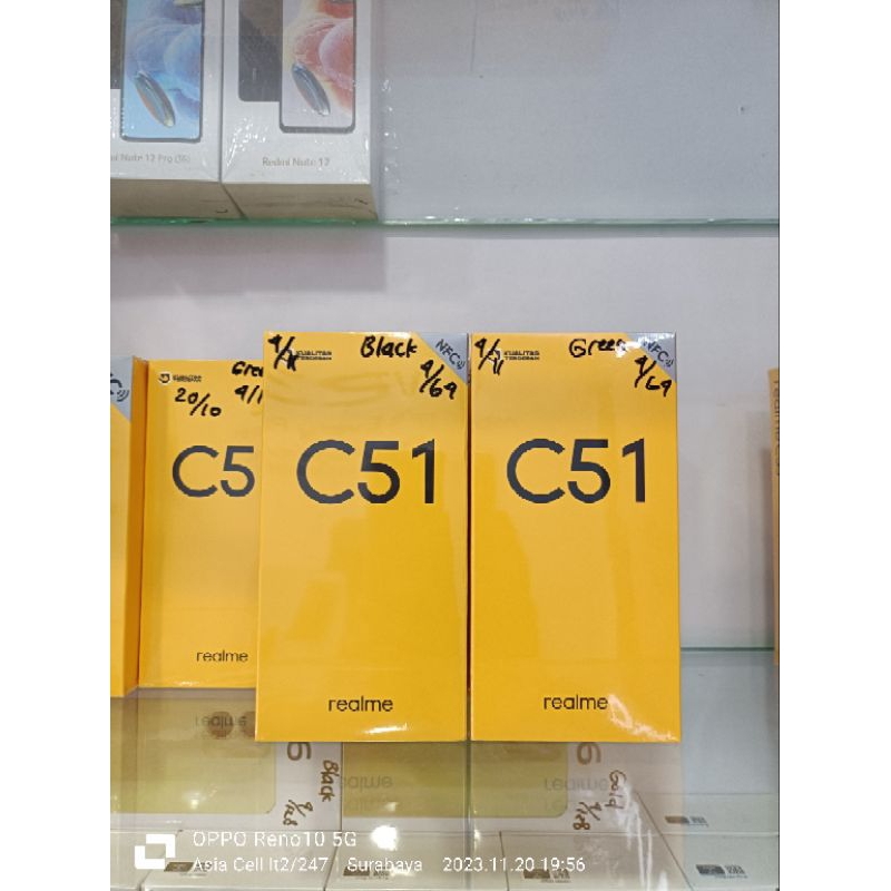 Realme C51 ram 4/64 new