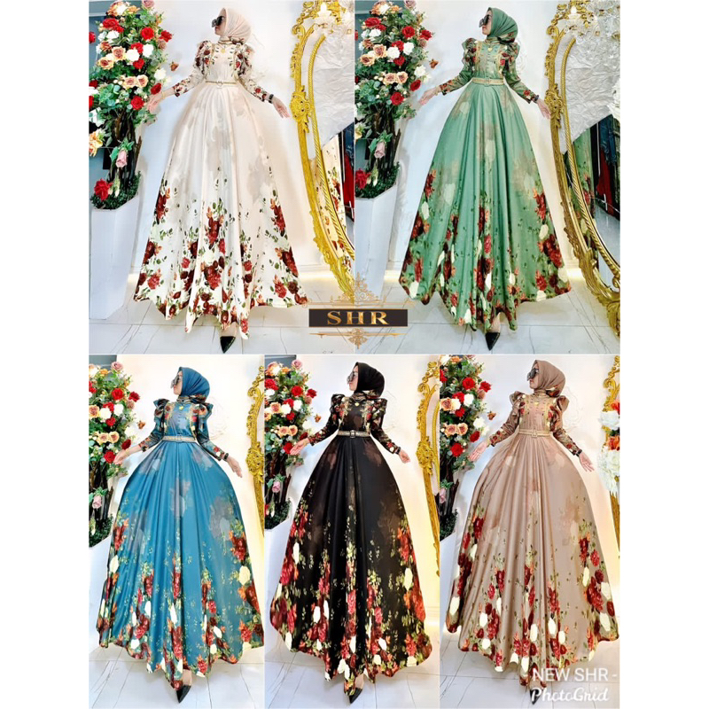 BISMILLAHREADY GAMIS IMPORT SCUBA EXPORT RUFFLE BY SHR SIAP KIRIM LANGSUNGBUSUI FRENDLY