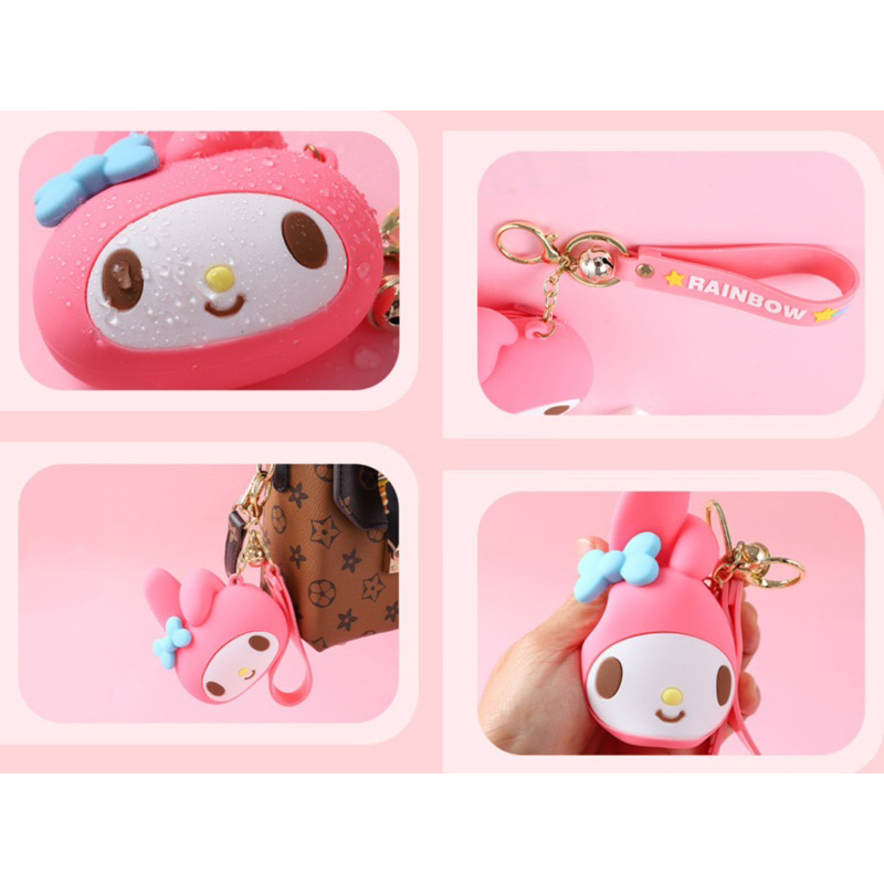 Dompet Silikon keychain sanrio DM09 DM010 gantungan kunci tas cinnamoroll kuromi melody keropi