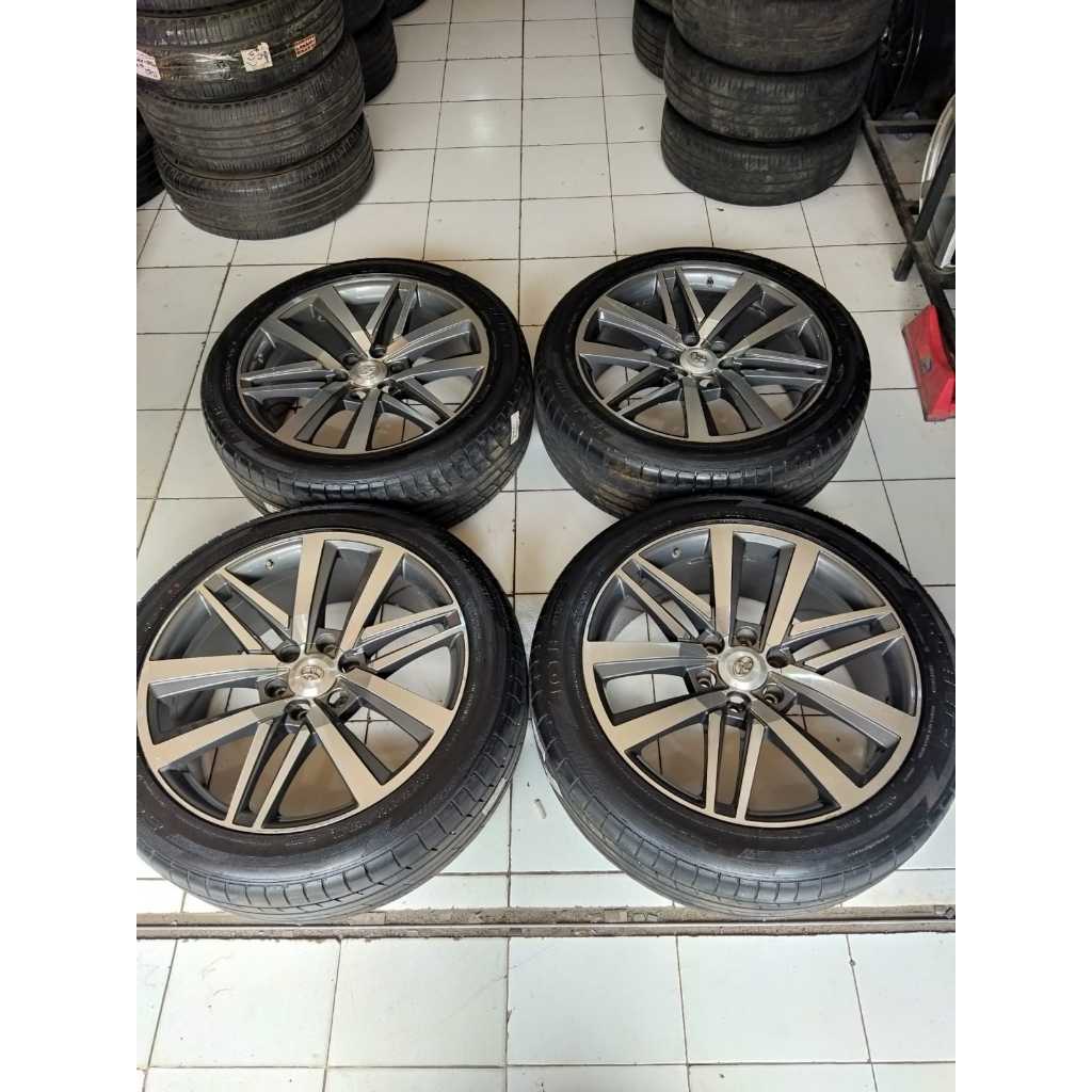 velg mobil second REP FORTUNER ring 22 baut 6x139 plus ban 275 45 r22
