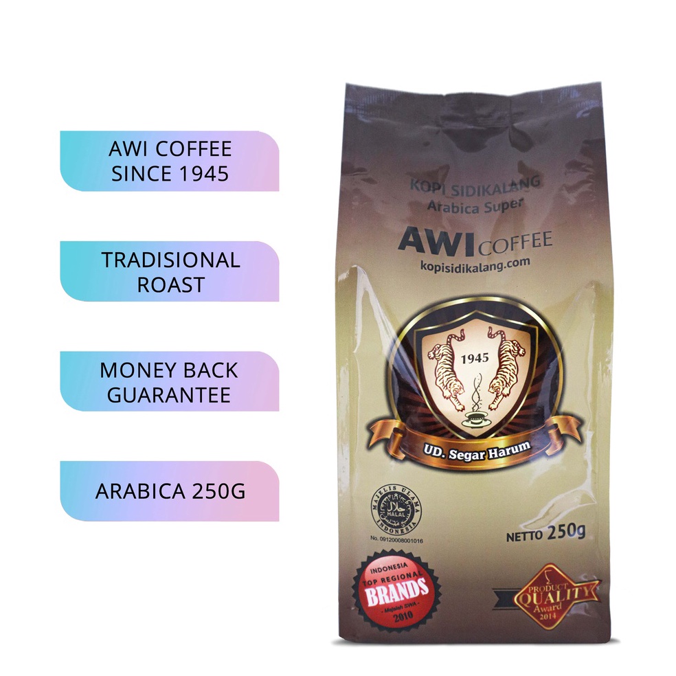 

HEMAT PROMO✅ Awi Kopi Sidikalang Arabica Super 250Gr Bubuk | Coffee | Powder | Kopi Tradisional Medan