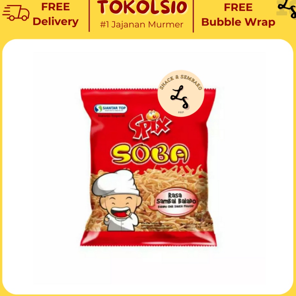 

Spix Soba Mie Ecer 1000 1 Pack Isi 10 pcs x 16gr