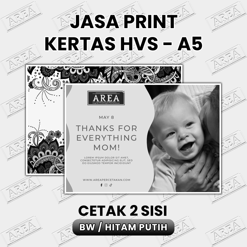 

Print Kertas HVS A5 Hitam Putih/BW 2 Sisi (Bolak Balik)