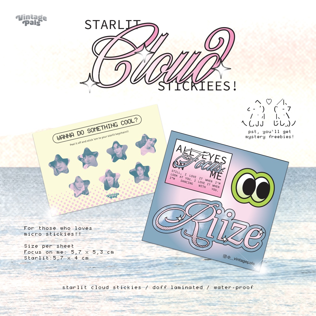 

Ready! Starlit Cloud Stickies RIIZE & NCT Dream by Vintagepals