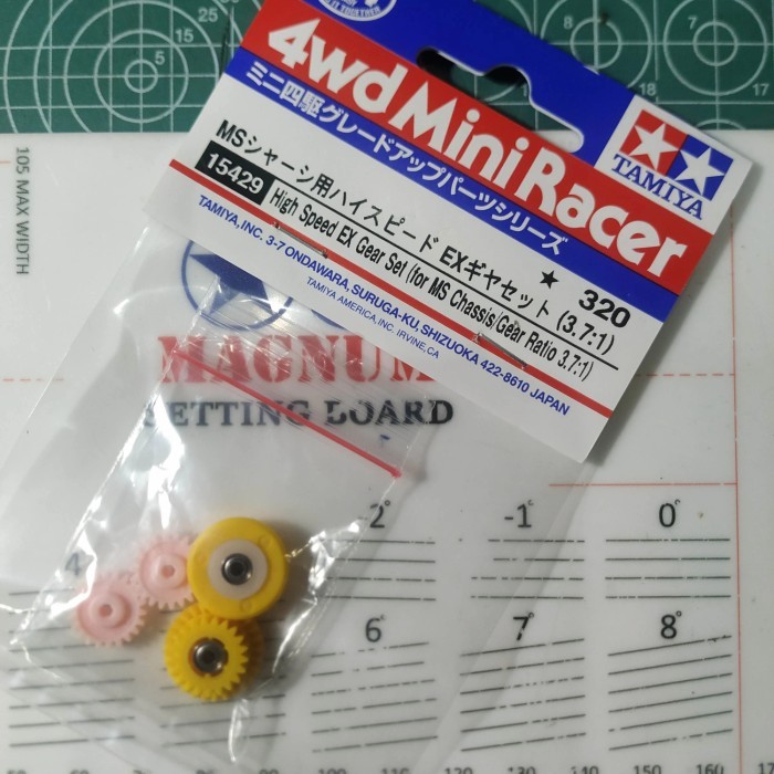 Tamiya gear set ( 3.7 : 1 ) for ma / ms modif / gear floating kuning