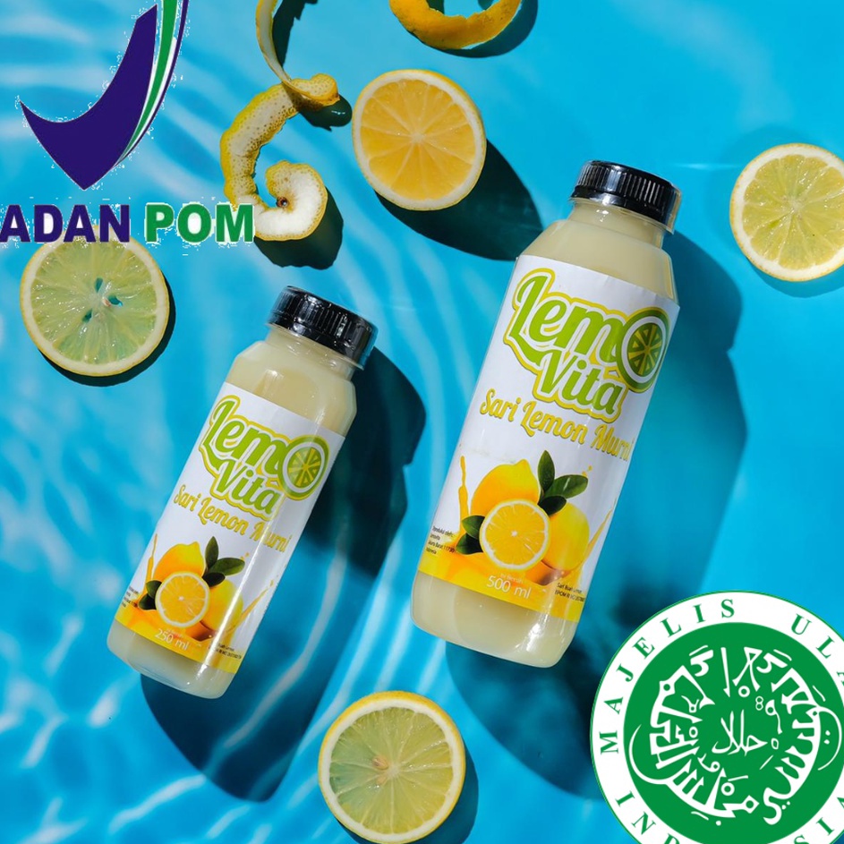 

BPOM PAKET 1 Liter Lemovita Fresh Sari Lemon Jus Lemon Halal