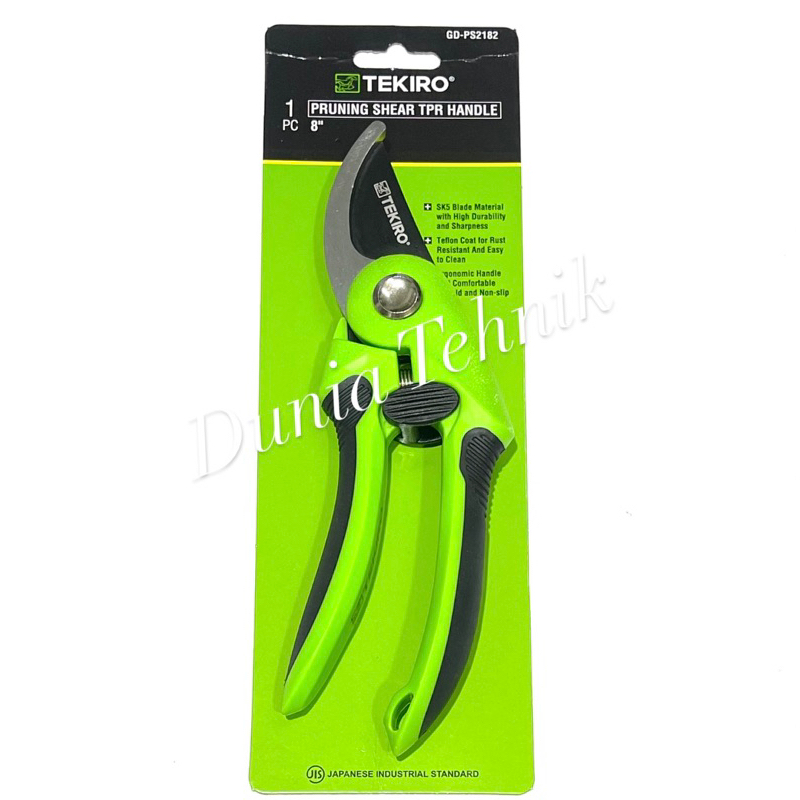TEKIRO Gunting Dahan Gagang TPR 8” Gunting Ranting Pohon Gunting Kebun Pruning Shear Gunting Stek St