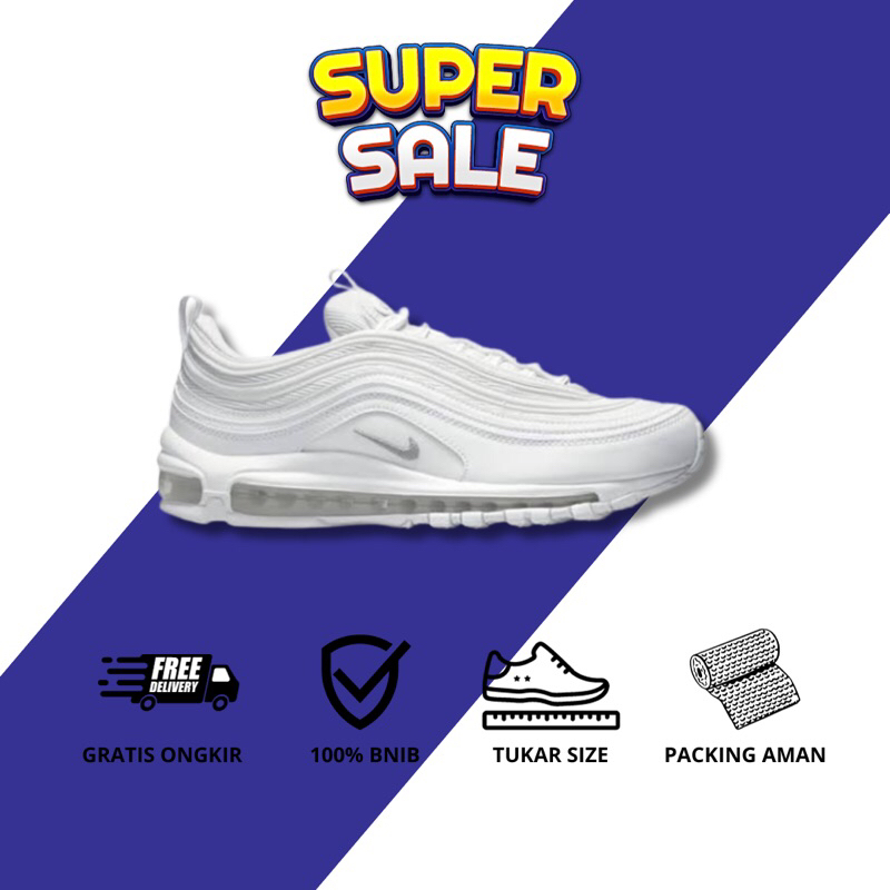 Sneakers Nike Air Max 97 Triple White 100% BNIB