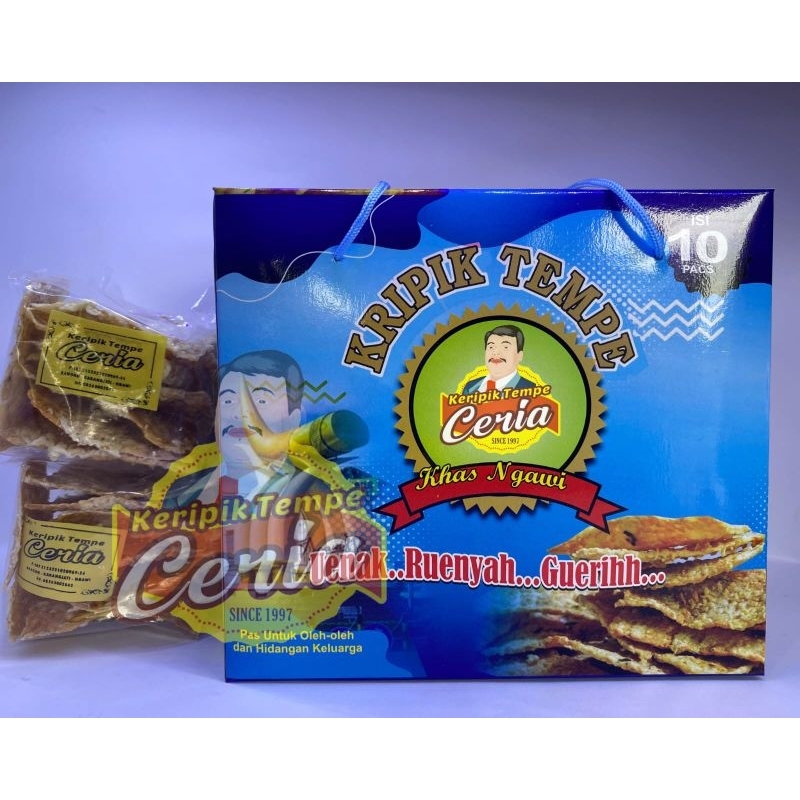 

kripik tempe ceria box isi 10 pack