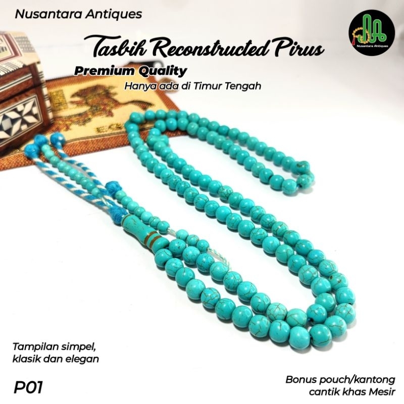 Tasbih Pirus Pyrus Furus Asli Import Mesir
