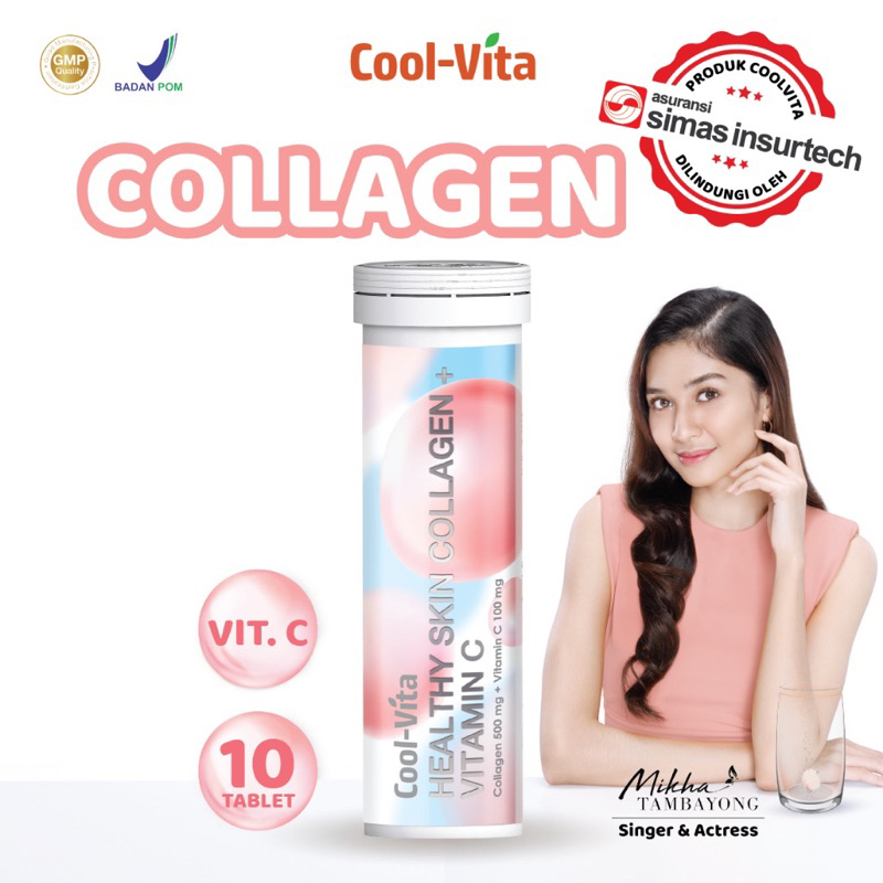 

Coolvita Cool Vita Collagen Tablet Vitamin C Healty Skin