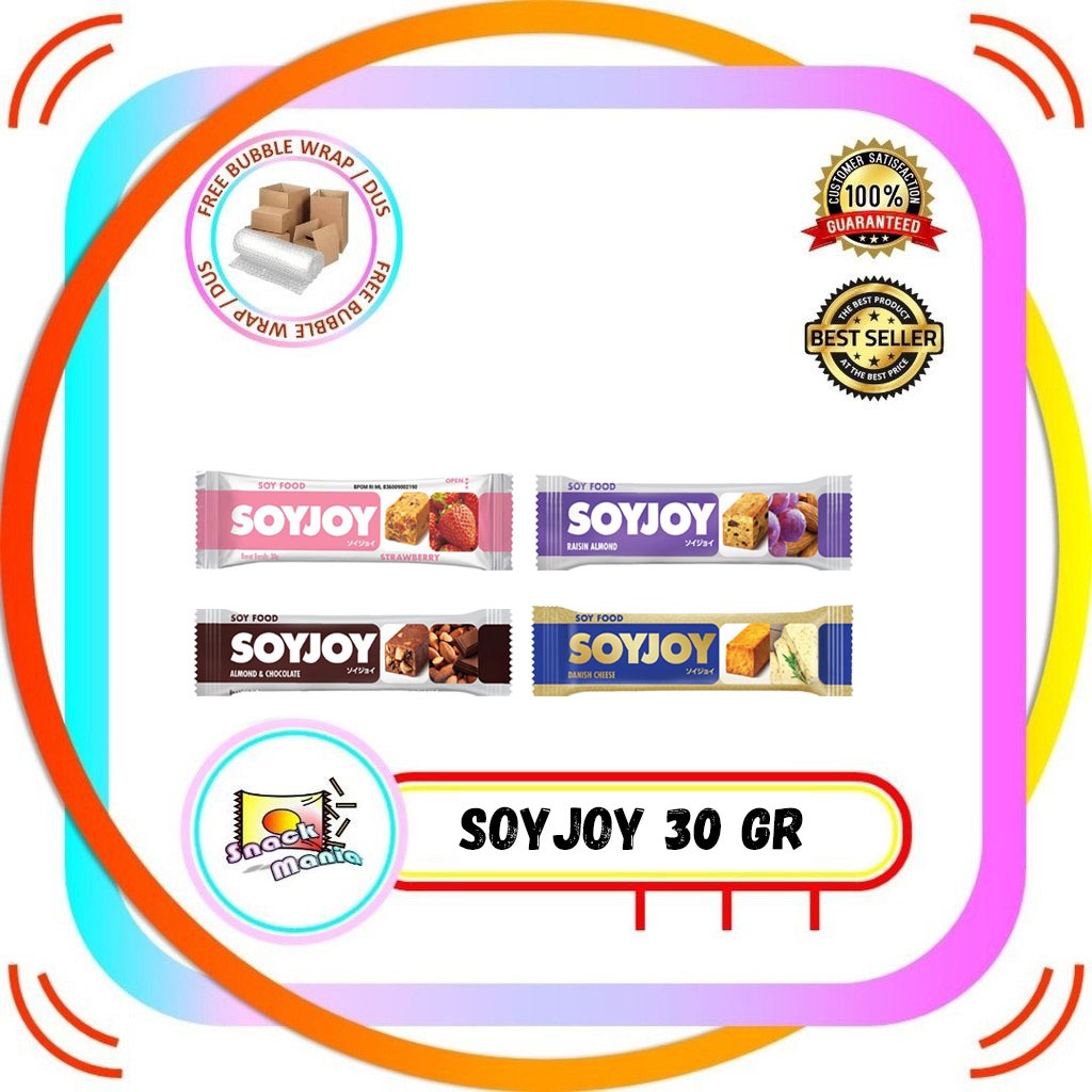 

Soyjoy Soy Bar Chocolate Cheese Almond Strawberry ~ 30 gr