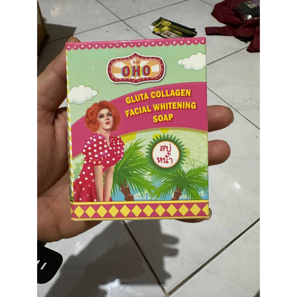Ready OHO GLUTA COLAGEN FACIAL WHITENING SOAP 70g Original Thailand