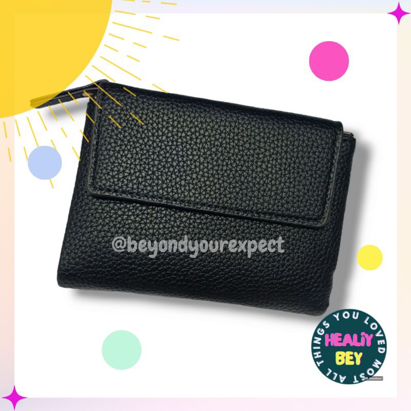 Dompet Lipat Magnet Tanam Kulit Jeruk Medium (Boershi)