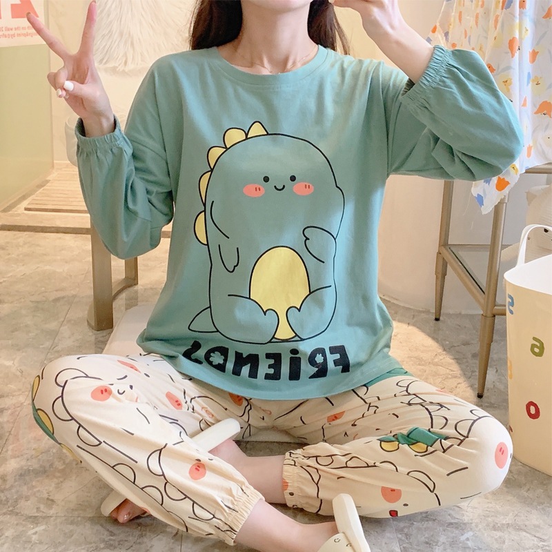 [READY] PIYAMA BAJU TIDUR PEREMPUAN DASTER KOREAN STYLE DEWASA JUMBO XXL LEISURE WEAR (GB142) PD0023