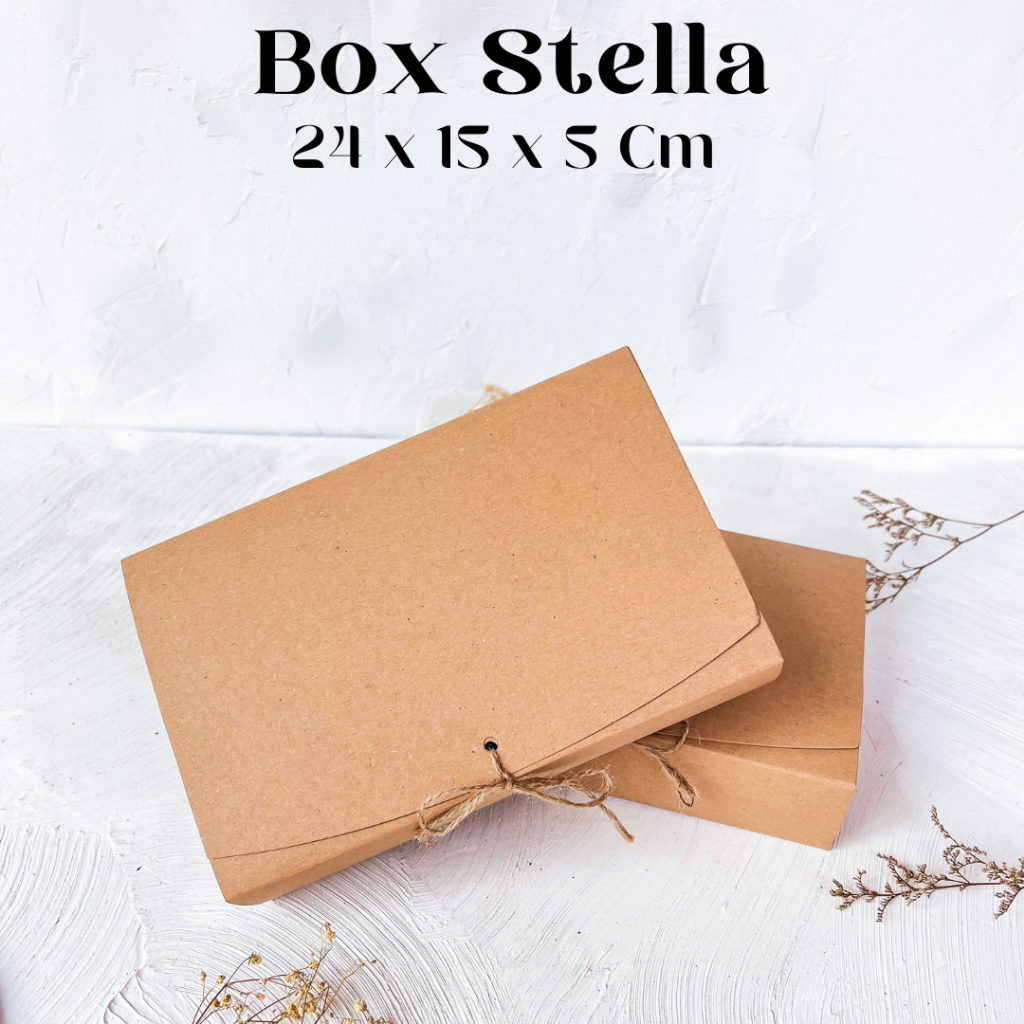 SELANGKAH - BOX STELLA 24x15x5 CM BOX PACKAGING DUS KEMASAN SOUVENIR HAMPERS GIFT HIJAB BAJU GAMIS K