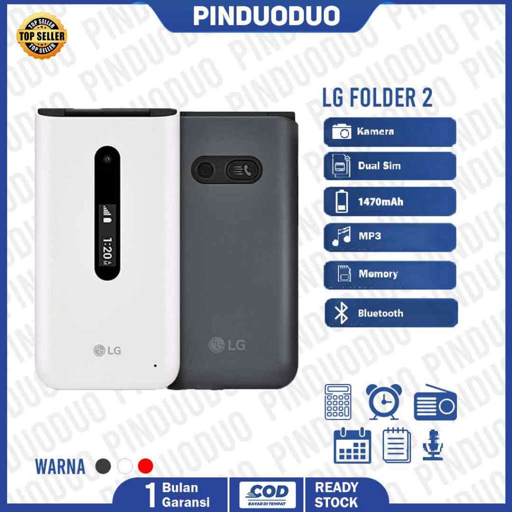 Hp LG Folder 2 Kamera ,MP3, Memory Garansi Murah