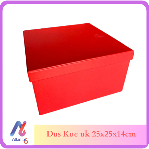 

Dus Kue Premium uk.25 | Kotak Kue | Kotak Kado Hard Box 25x25x14