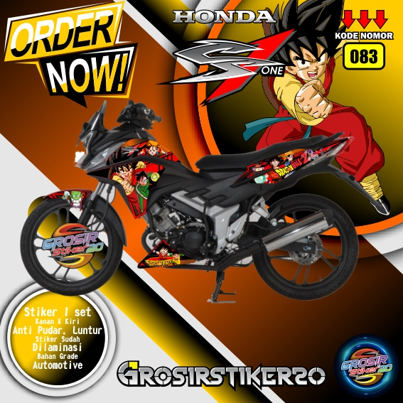 STRIPING VARIASI HONDA CS1 MOTIF DRAGONBAL / STIKER VARIASI MOTOR