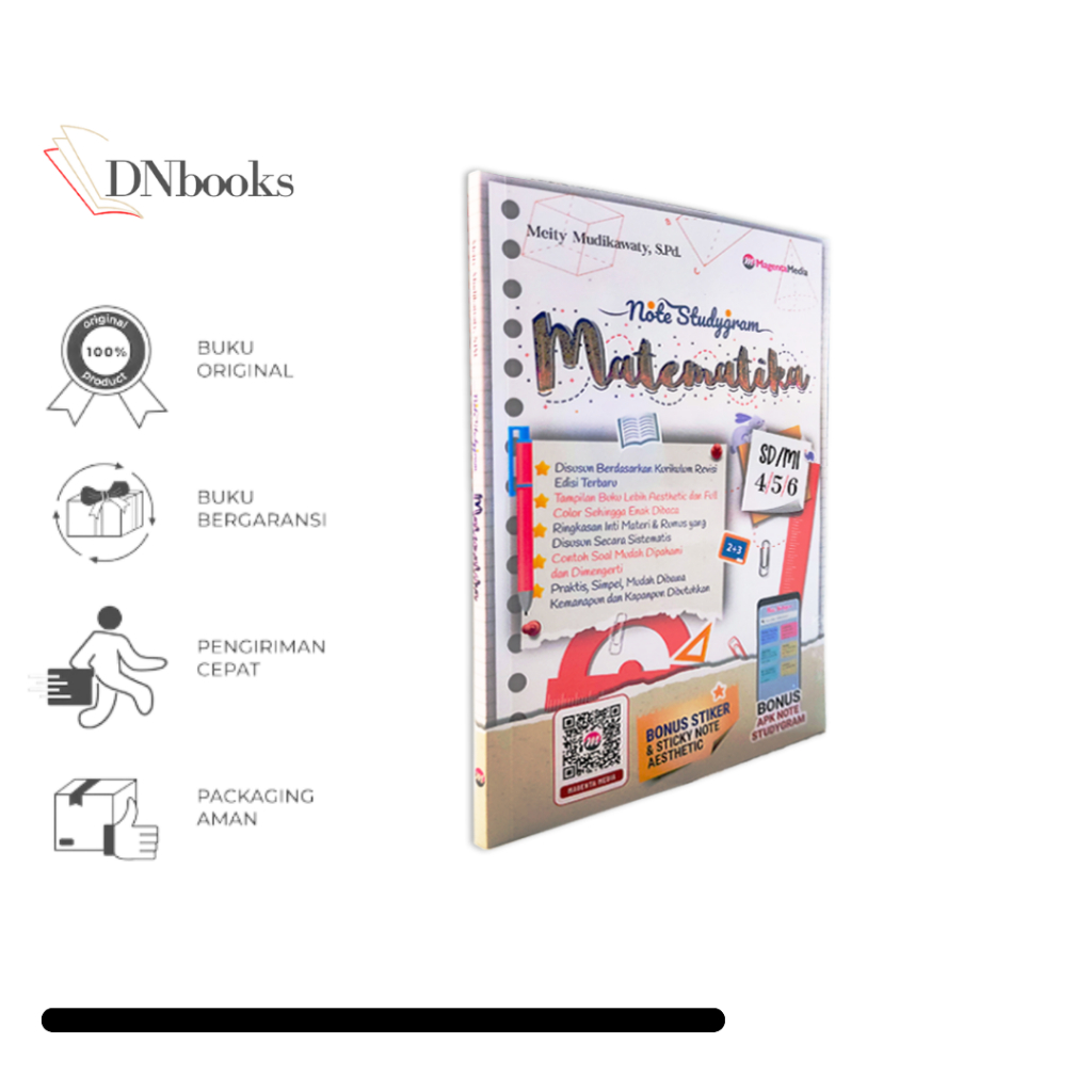 BUKU RUMUS SD - BUKU MATEMATIKA NOTE STUDYGRAM MATEMATIKA SD-MI KELAS 4-5-6