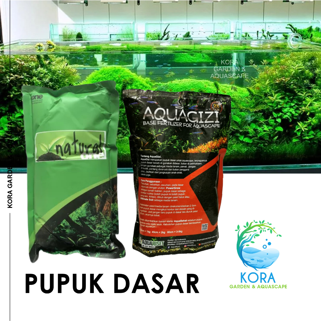 Pupuk Dasar Aquascape Aquarium Natural One Research  / Aquagizi Aquariset