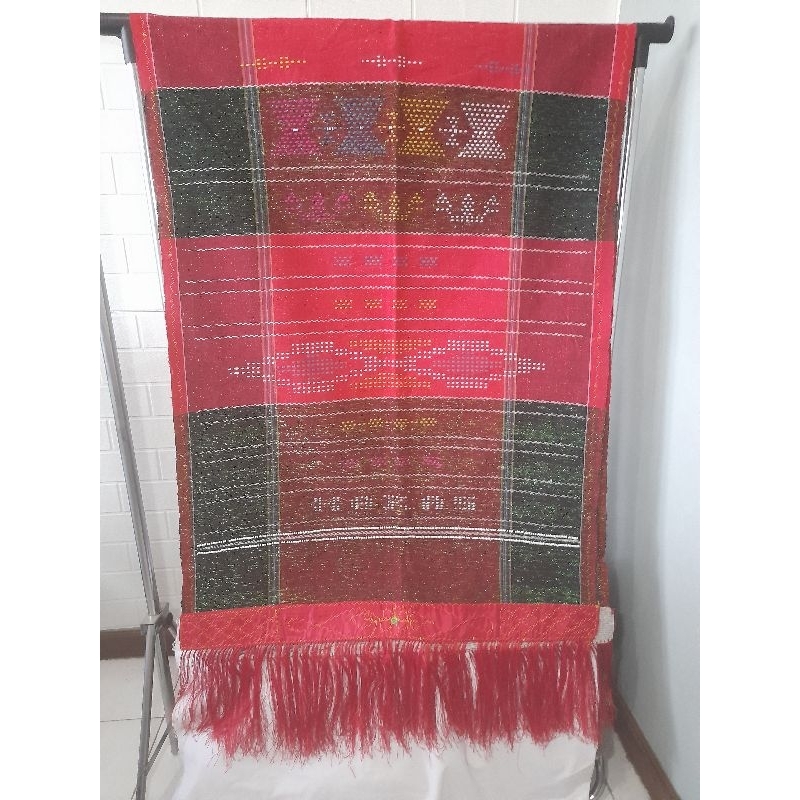 ULOS SADUM BATAK KAIN TENUN DIMENSI HIJAU 4 MATA