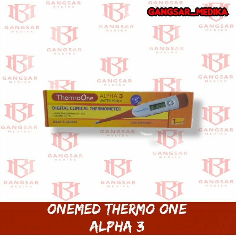 OneMed Thermo One Alpha 3 - Termometer Digital dengan Ujung Probe Lentur dan Non-Mercury