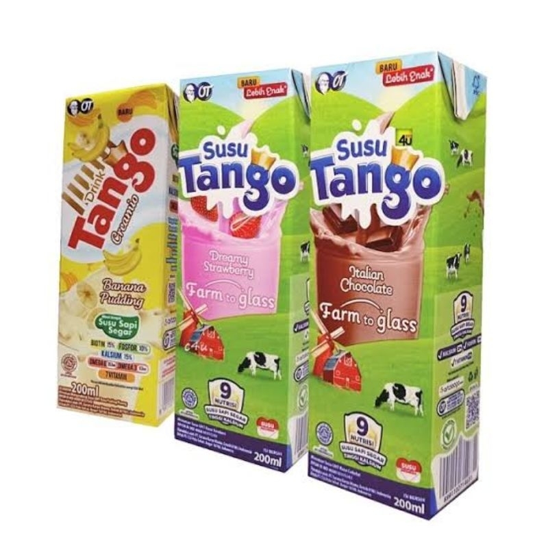 

SUSU TANGO UHT RASA COKELAT | STROBERY NETTO 200 ML