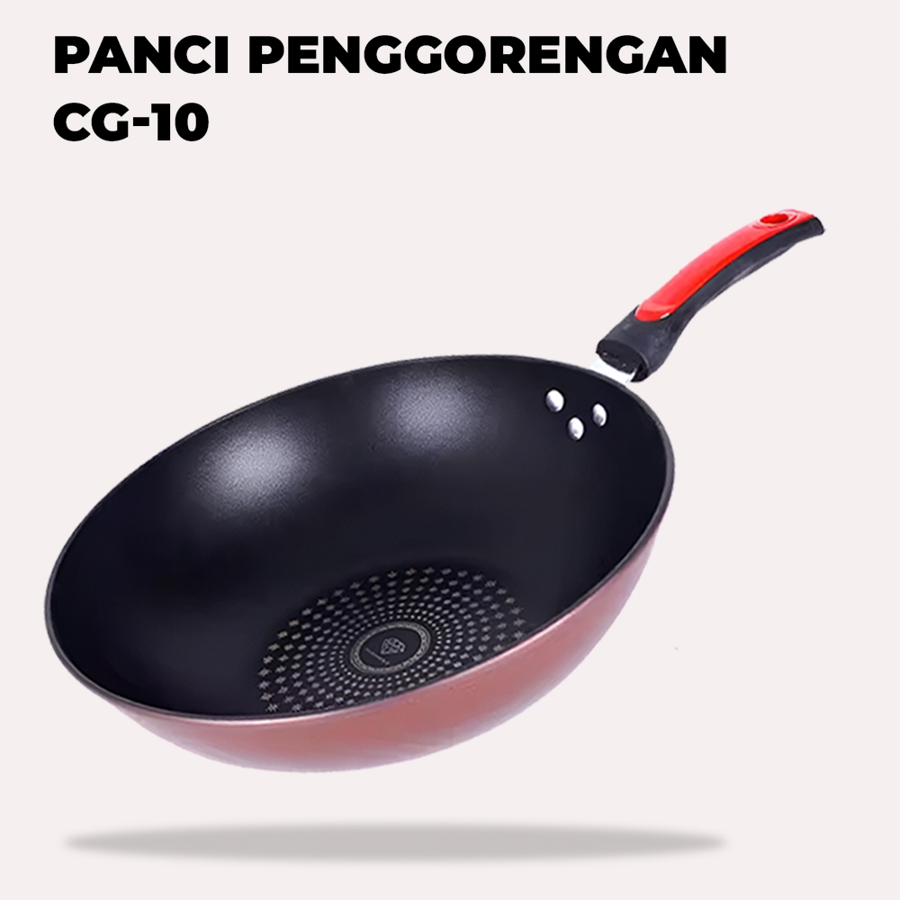 Wajan Enamel Anti Lengket Wajan Enamel 32Cm Wajan Anti gores Wajan Penggorengan -Wonderdekorasi