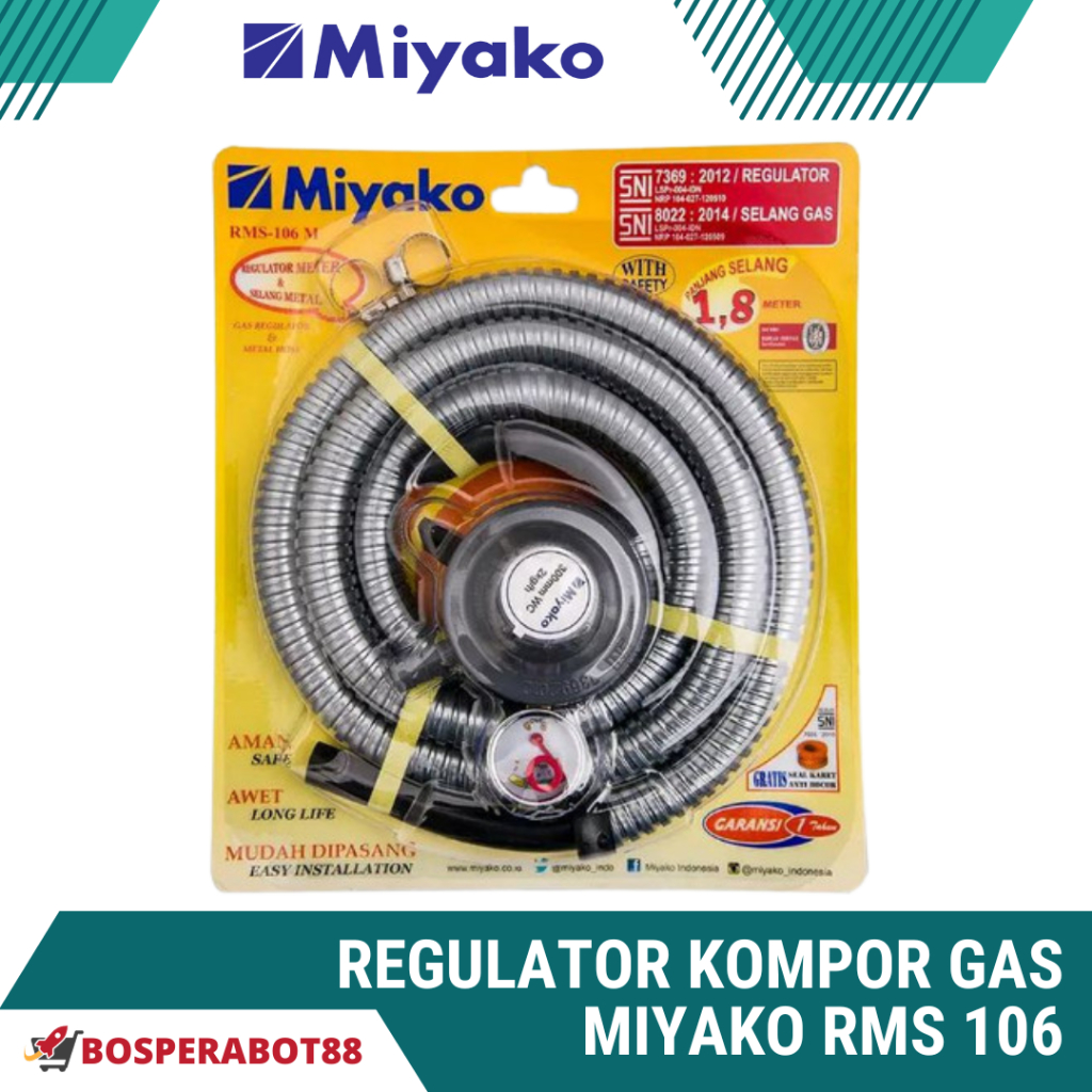 REGULATOR KOMPOR GAS MIYAKO RMS 106