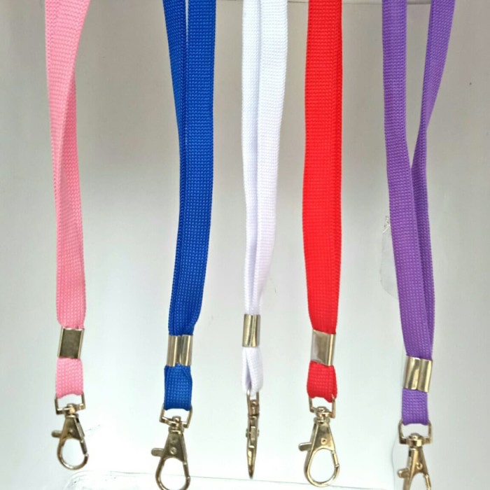 

Lanyard 1 cm Kait Kotak + Cantolan ( Polos)