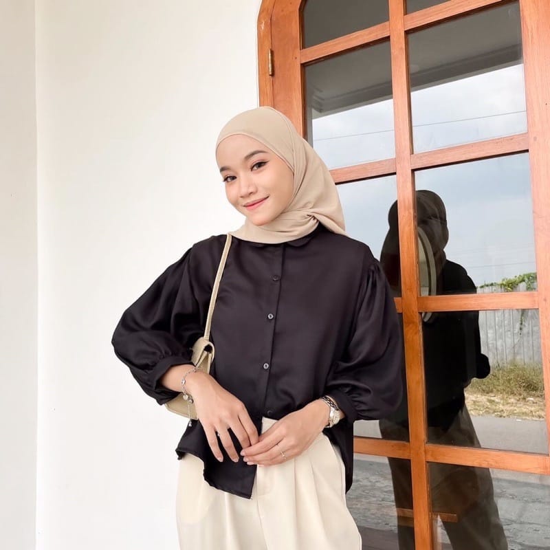 Elze Blouse Shakila Twill GREAT (A) II Bahan Shakila Twill Best Quallity Premium Original (COD)Bayar