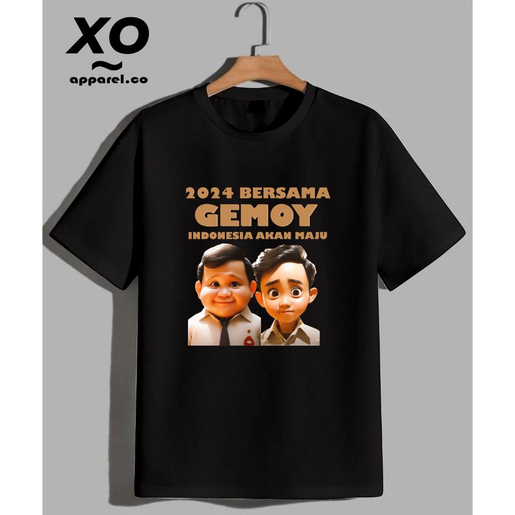 baju kaos anak PRABOWO GIBRAN gemoy bahan adem