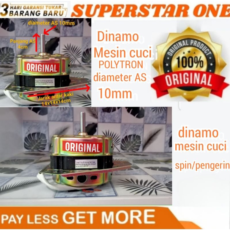 Dinamo mesin cuci spin/pengering mesin cuci polytron