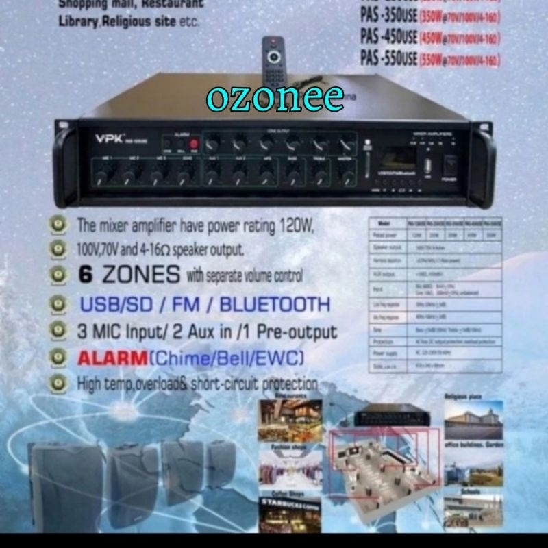 Amplifier VPK pas 550 Use Ampli VPK Pas550Use VPK PAS550 Use Original