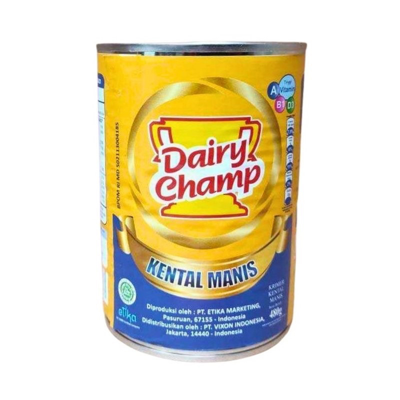 

Susu Krimer Kental Manis Dairy Champ Kaleng 480gr