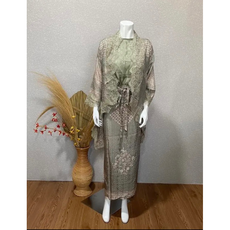 For Rent (Untuk Sewa) Set Rok Tunik Batik Viscose Dress Pesta Kondangan Acara Nikahan Lebaran Raya |