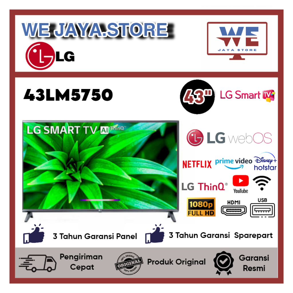 TV LED Smart LG 43LM5750 LED LG 43 Inch Smart TV LG
