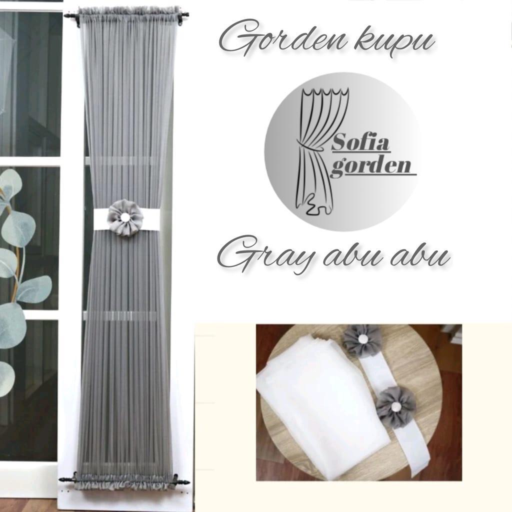 gorden kupu kupu jendela minimalis/lapisan gorden