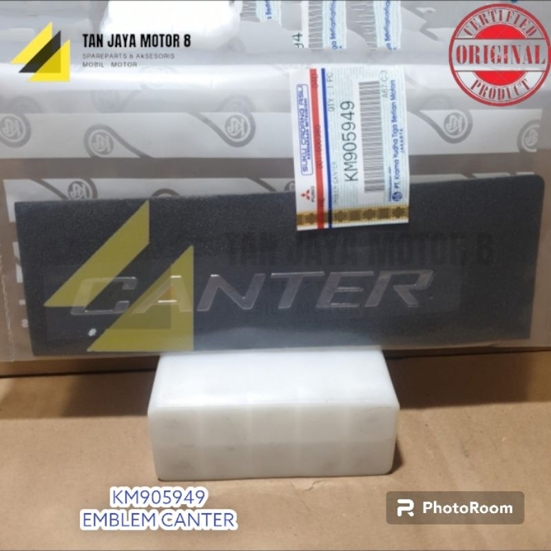 KM905949 LOGO EMBLEM MITSUBISHI CANTER ORIGINAL GENUINE MITSUBISHI