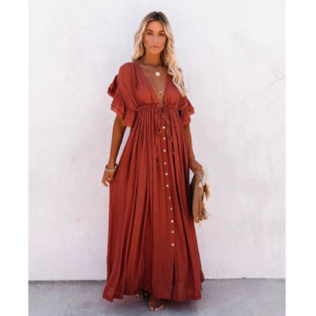 outer dress atau cardigan dress loose maxi luaran baju pantai hijab friendly bahan super adem model 