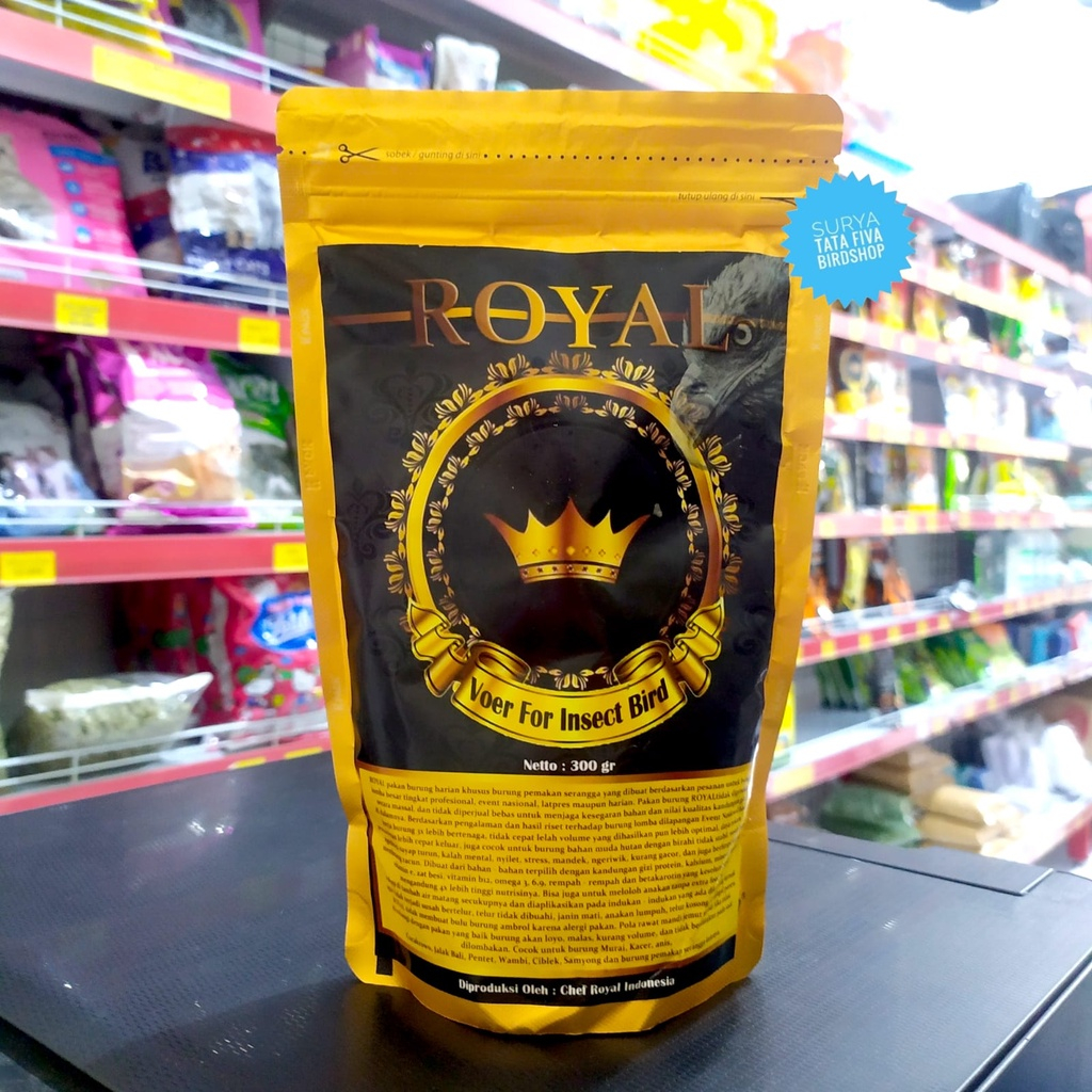 VOER ROYAL MURAI BATU 300GRAM VOER PAKAN BURUNG MURAI BATU KACER C IJO LOMBA