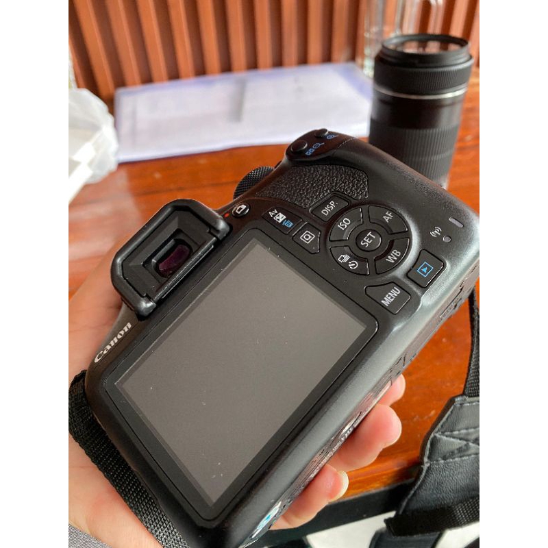 Kamera Canon eos 1300d, lensa kit Canon 18-55 mm mark iii, lensa tele canon 55-250 stm, lensa fix ca